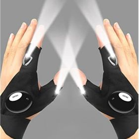LED Flashlight Gloves; Valentines Day Gifts for Men Him Boyfriend Husband; Cool Gadget Hands-Free Lights for Camping Fishing Repairing; Fathers D LED Flashlight Gloves; Valentines Day Gifts for Men Him Boyfriend Husband; Cool Gadget Hands-Free Lights for Camping Fishing Repairing; Fathers D