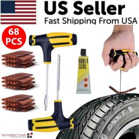 68pc Tire Repair Kit DIY Flat Tire Repair Car Truck Motorcycle Home Plug Patch 68pc Tire Repair Kit DIY Flat Tire Repair Car Truck Motorcycle Home Plug Patch
